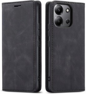 Xiaomi Redmi 15C, Etui skórzane z klapką magnetyczne skóra