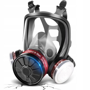 Maska przeciwpyłowa + przeciwgazowa + 2 wkłady węglowe + 10x filtry