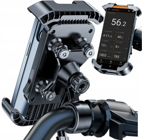 Pancerny uchwyt na telefon do roweru i motocykla – antywibracyjny