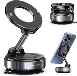 Magnetyczny uchwyt samochodowy MagSafe na szybę z przyssawką próżniowy