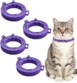 zestaw 4 obroży uspokajających dla kota regulowane fioletowe obroże
