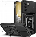 Etui pancerne do Realme z przesłoną aparatu i szkłem hartowanym – zestaw ochronny