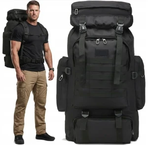 Plecak taktyczny trekkingowy survival wojskowy 80L wodoodporny ewakuacyjny