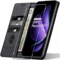 Skórzane etui portfel Oppo Reno 13 F / 13 FS – miejsce na karty i gotówkę – praktyczna ochrona