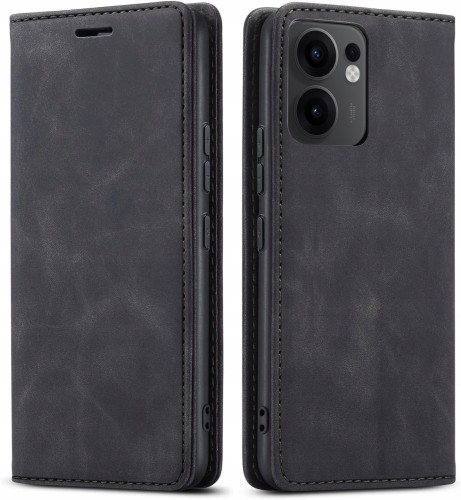 Etui skórzane z klapką Oppo Reno 13 F / 13 FS – elegancka ochrona telefonu – magnetyczne zamknięcie