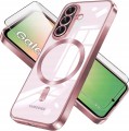 Etui magnetyczne MagSafe do Samsung Galaxy A17 różowe złoto