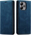Granatowe etui z klapką Oppo A5 Pro 5G odporne na codzienne użytkowanie