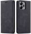 Czarne etui portfelowe Oppo A5 Pro 5G z wycięciem na aparat