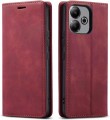 Czerwone etui skórzane Oppo A5 Pro 5G zamykane na magnes