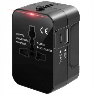 Przejściówka USA UK EU AUS adapter  sieciowy podróżny gniazdka cały świat USB-C PD ładowarka