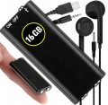 Mini dyktafon cyfrowy 16GB VOX z słuchawkami i kablem USB