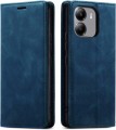 Granatowe etui z klapką do Motorola Moto G06 Power zapewniające pełną ochronę telefonu oraz elegancki wygląd.