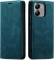 Turkusowe magnetyczne etui z klapką do Motorola Moto G06 wykonane z wysokiej jakości materiału.