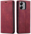 Czerwone etui ochronne typu portfel do Motorola Moto G06 Power z funkcją stojaka i magnetycznym zamknięciem.