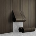 Samoprzylepna tapeta 3D lamele w rolce 280 × 60 cm imitacja drewna