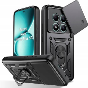 Xiaomi Redmi Note 15 Pro + Plus 5G, Etui pancerne Slide 3w1 Ring