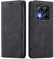 Czarne etui książkowe do Xiaomi Redmi Note 15 4G 5G z magnetycznym zamknięciem
