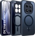 Czarne etui MagSafe do Redmi Note 15 Pro 5G z przezroczystym tyłem i podwyższoną ochroną aparatu.