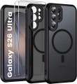 Etui MagSafe Samsung Galaxy S26 Ultra czarne matowe przezroczyste
