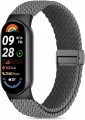 Szary pasek nylonowy pleciony do Xiaomi Smart Band 8 9 10