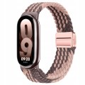 Dwukolorowy różowy pasek pleciony do Xiaomi Smart Band 8 9 10