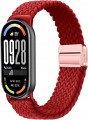 Czerwony pasek magnetyczny nylonowy do Xiaomi Smart Band 8 9 10