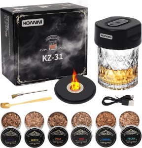 Zestaw do wędzenia whisky elektryczny smoker do drinków i koktajli- prezent dla faceta
