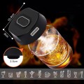 Elektryczny smoker do whisky z wiórkami drewnianymi – efekt dymu podczas aromatyzowania drinka