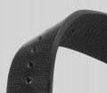 Pasek do zegarka 22 mm ze skóry naturalnej – zbliżenie na strukturę czarnej skóry