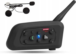 Interkom motocyklowy V6 Pro Bluetooth USB-C 800 m z aplikacją EUC