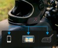 Interkom Bluetooth V6 Pro zamontowany na kasku motocyklowym – połączenie z telefonem i nawigacją