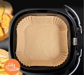 Prostokątny papierowy wkład do Air Fryer 22 × 14 cm – foremka do kosza frytkownicy