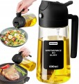 Spryskiwacz do oleju i oliwy 2w1 szklany dozownik 600 ml