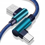 Kabel kątowy 90° USB-C typ C , długość 2 metry