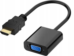 Przejściówka adapter konwerter z HDMI do VGA D- SUB 1080p Full HD