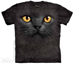 Koszulka - Kot - Big Face Black Cat - The Mountain