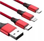 Kabel 3w1 do IPHONE / MICRO USB / TYP-C