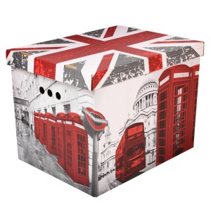 Dekoracyjne pudełko kartonowe XL, 42x32x32cm, Londyn / London