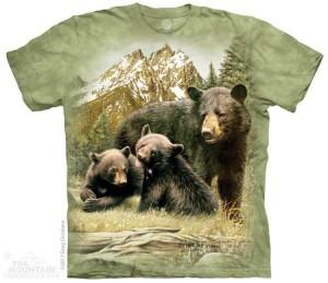 Koszulka - Niedźwiedzie - Black Bear Family - The Mountain