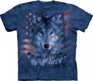 Koszulka - Wilk - Patriotic Wolfpack - The Mountain